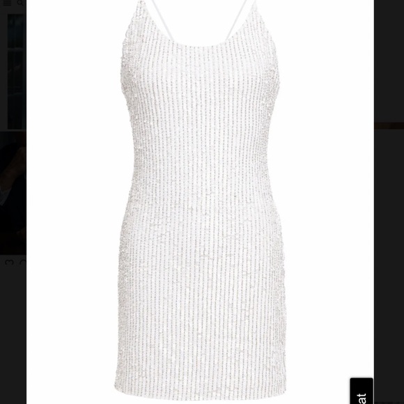 🔥🤍✨🤍 HP Alice and Olivia sequined dress🤍 - Picture 3 of 15